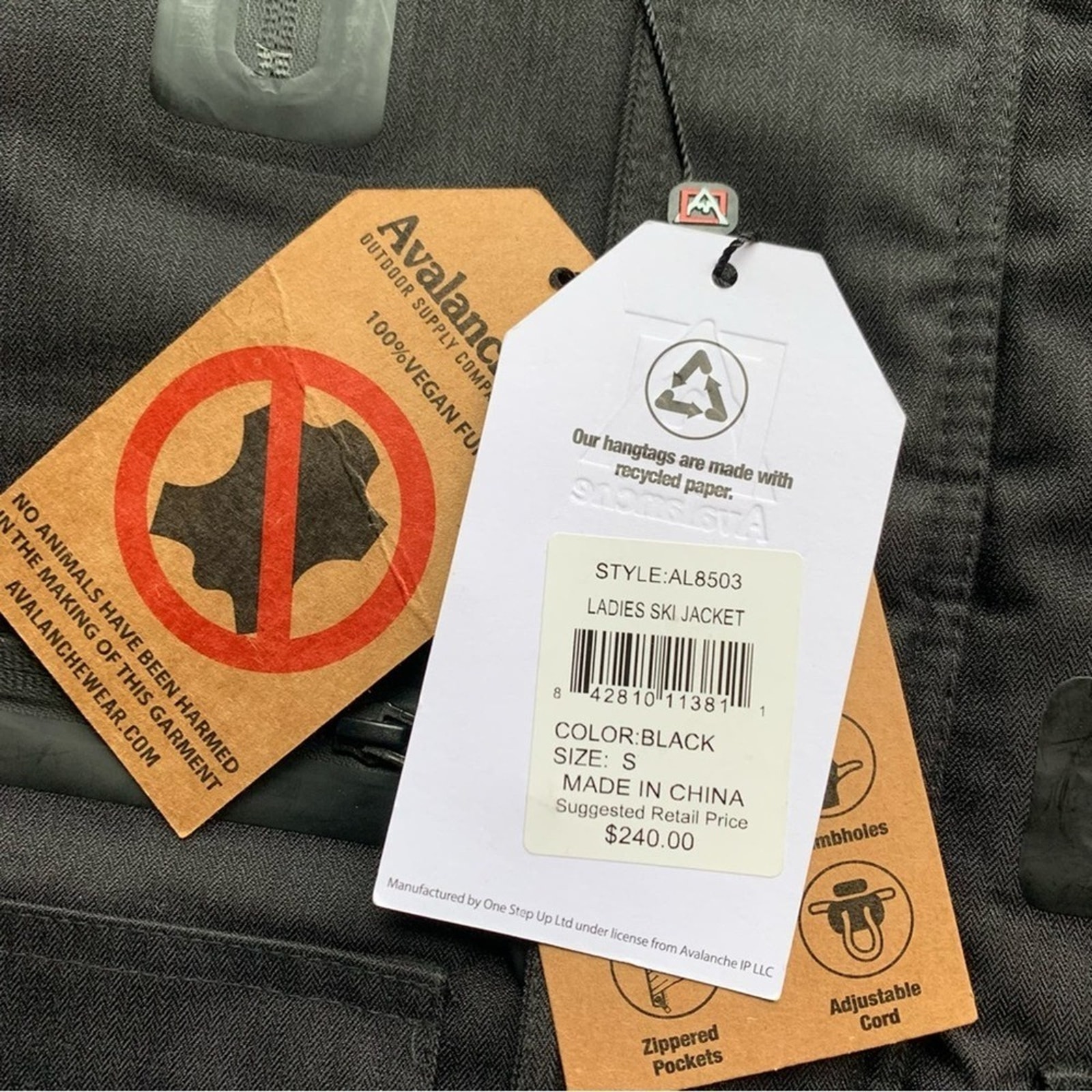 Avalanche | Nwt Size Small Black Ski Jacket — image 4 of 8